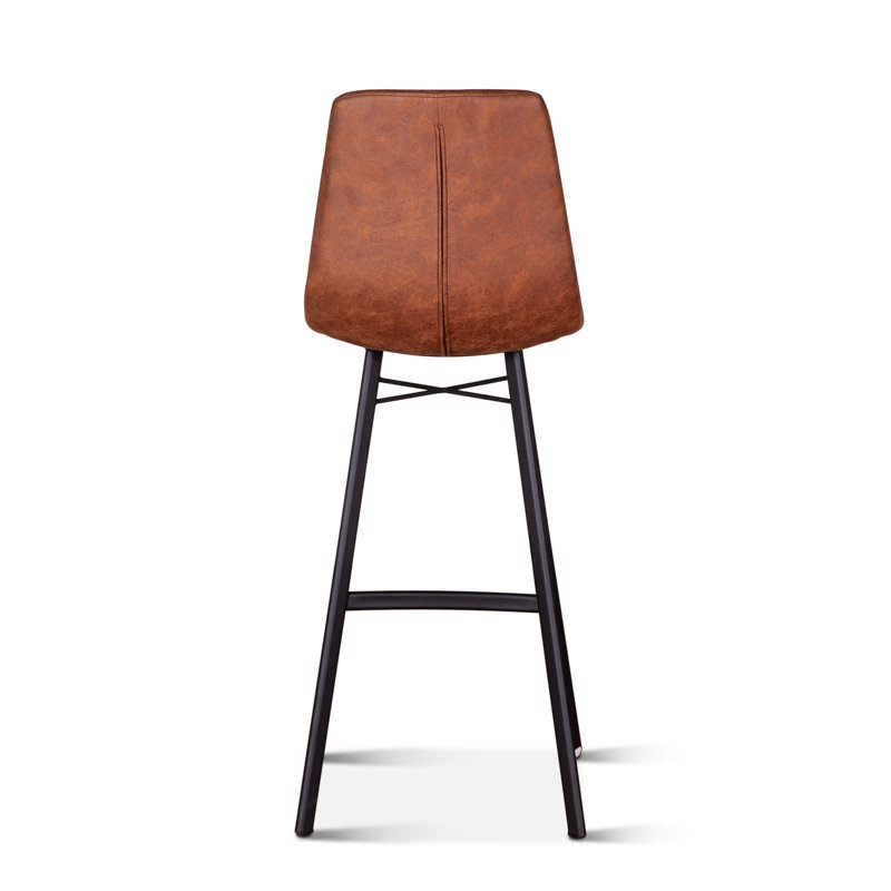 Sam Mid Century Retro Bar Stool, Trapper Brown, Bar Stool ( 30" Seat Height