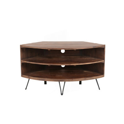 Fan Shape Corner Media Table