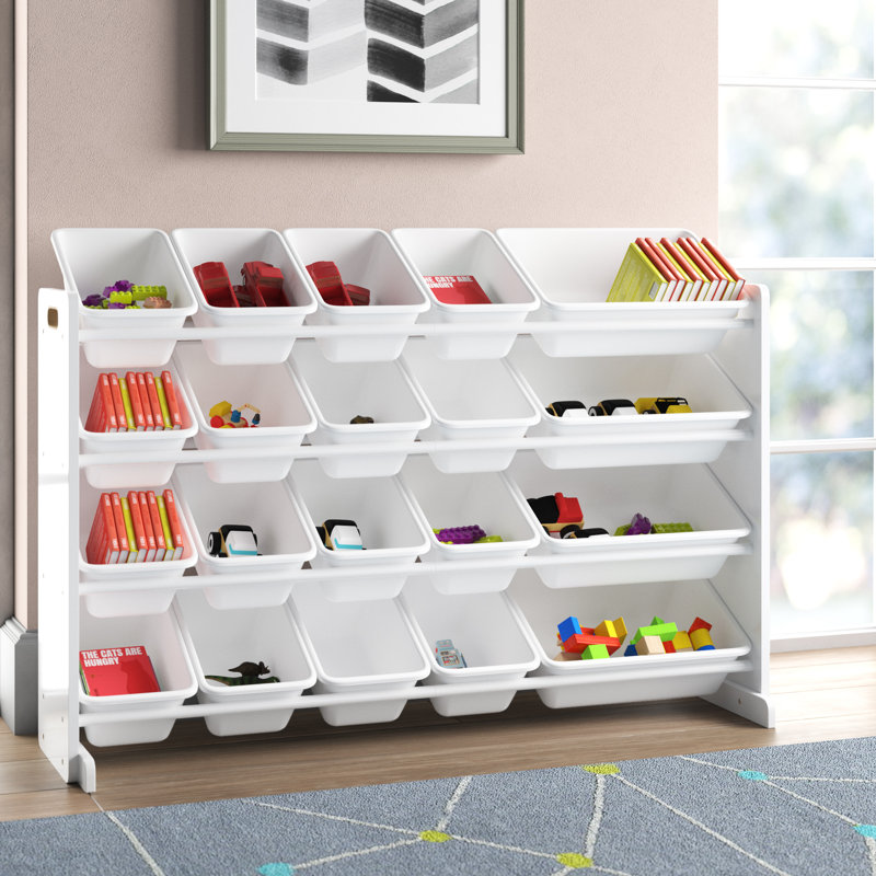 Rangement pour jouets Eveleth, Blanc