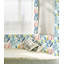 Red Barrel Studio® 93028 - Papier peint adhésif à motif de feuilles à motif d'aquarelle à motif floral auto-adhésif amovible en vinyle blanc / bleu / rose 17,7 po x 9,8 pi