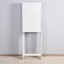 Armoire de salle de bain blanche au-dessus de la toilette - construction, tablette réglable