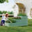 61x42 in Galvanized Raised Garden Bed Kit, Modular 3-in-1 Planter Box with Open Base-1307925970