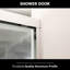 Porte de douche de l 48 po x H 76 po, coulissante semi-bypass, fonctionnelle-117456850