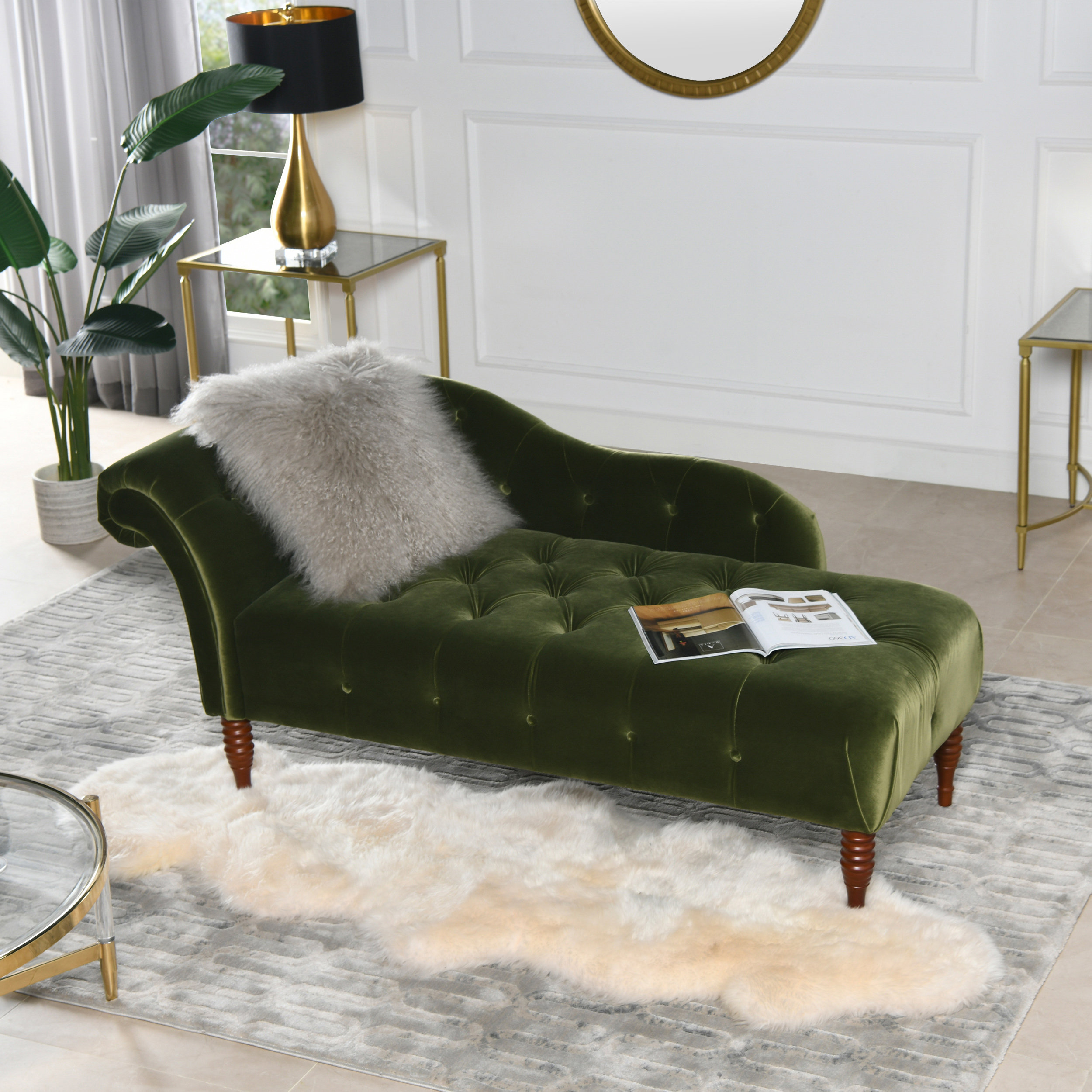 Willa Arlo Interiors Kannon Tufted Chaise