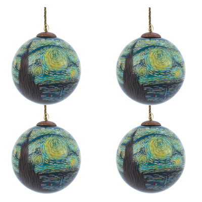 Ornement boule de nuit étoilée