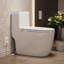 Toilette blanche compacte avec réservoir-IPX4 imperméable, ouverture automatique et siège chauffant