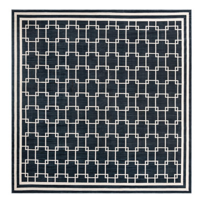 Jill Zarin Metropolitan Uptown Rug Navy Blue