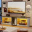 Brahma 63" TV Stand, PS5 Gaming Console, LED Entertainment Center with Glass Shelves-1275516974