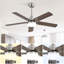 Ventilateur de plafond 42 pouces 5 pales réversible sans fil avec télécommande