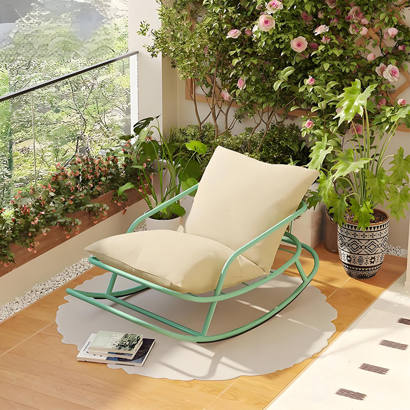 Chaise berçante confortable, Kaki