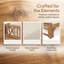 Canapé d'extérieur d'extérieur en bois d'acacia à 3 places pour le patio-129200410