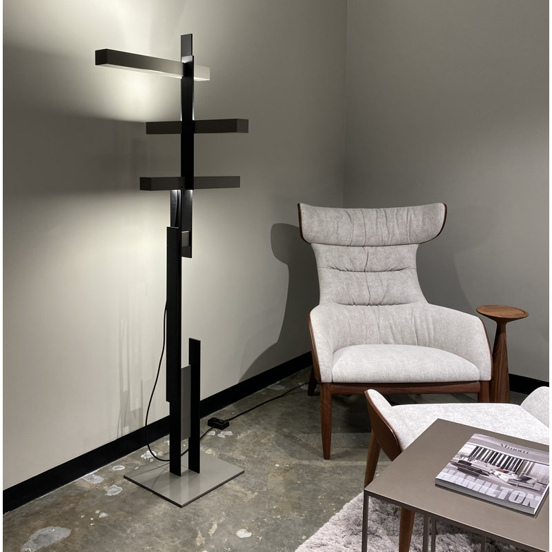 Las LED Floor Lamp, Black/Gray