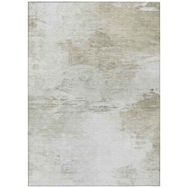 Khloei Washable Abstract Indoor / Outdoor Rug