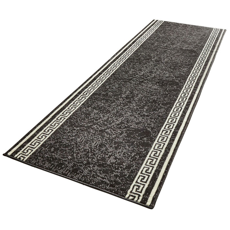 Basic Black Rug, Runner 80 x 200cm