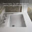 Maxstow 36 po Meuble-lavabo mural avec lavabo et comptoir en quartz-101530404