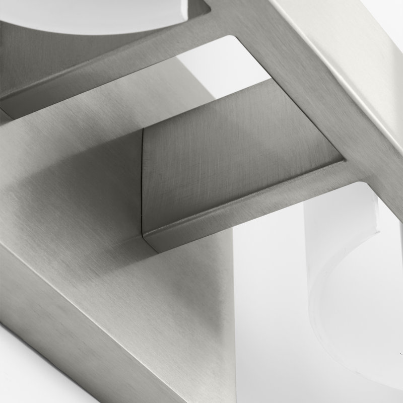 Rhode Extra Large Vanity, Brushed Steel