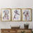 " Sitting Dog I " 3 - Pieces Painting Print-1384180580-1384180587