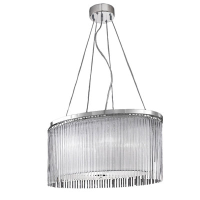 Emmy 4 - Light Chrome Drum Pendant