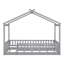 Structure de lit House avec clôture-599949252