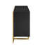 U_STYLE Buffet moderne en placage d'acajou avec pieds en métal uniques-121117621