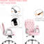 Fauteuil de bureau en velours rose, siège réglable et pivotant à 360° pour une mobilité optimale. Fauteuil confortable en velours, inclinable et relaxant.