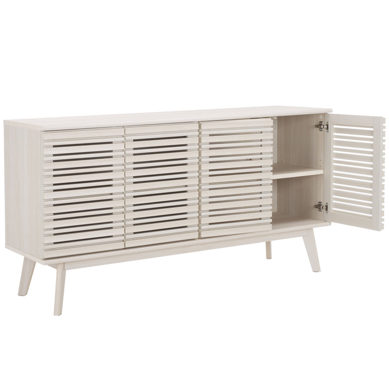 Console média 62 po Daima, Blanc décoloré