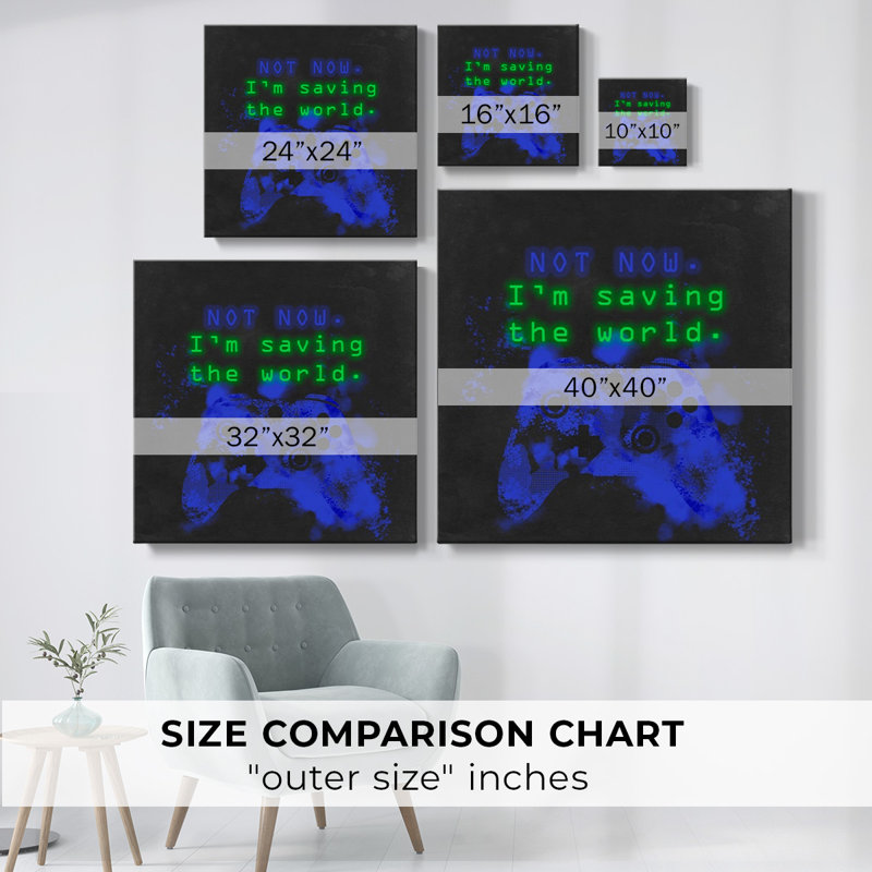 Control Freak III-Gallery Wrapped Canvas, 24" H x 24" W x 1.5" D