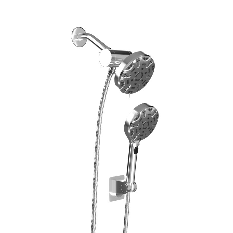 Système de douche complet multifonction, Chrome