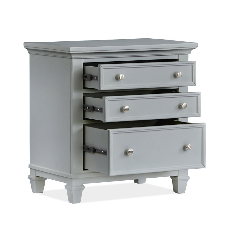 Table de chevet grise, Gris