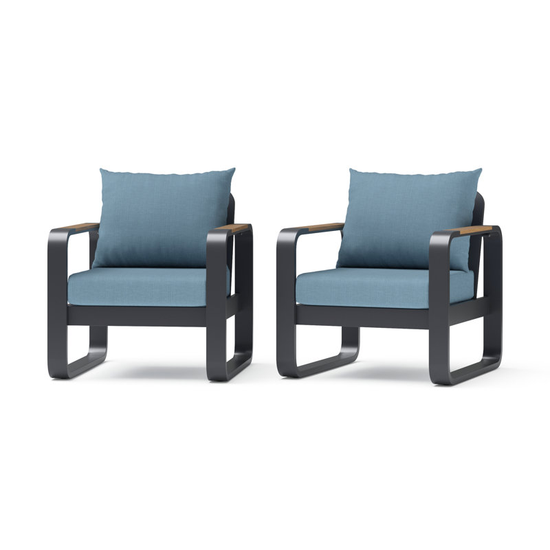 Andes Club Chairs (Set Of 2) - Canvas Denim, Canvas Denim