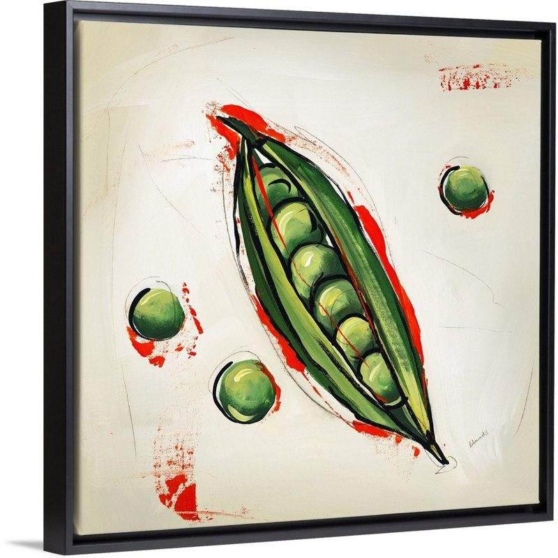 « picnic party i », peinture sur toile, H 17,7 po x l 17,7 po x p 1,75 po, Cadre flottant noir