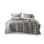 Ensemble de literie rustique Keystone, couvre-lit en polyester gris, réversible pour un confort toutes saisons