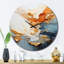 Horloge murale dorée Golden Sunrisre-93382548