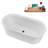 59" Streamlin Soaking Freestanding Tub and Tray With Internal Drain-102216304