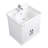 The Renovators Supply Inc. 23.63 " Vitreous China Square Bathroom Sink with Faucet and Overflow Hole