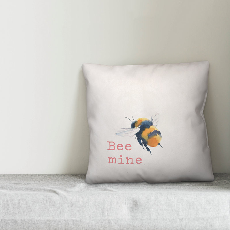  Coussin Bee Mine, H 16 po x l 16 po