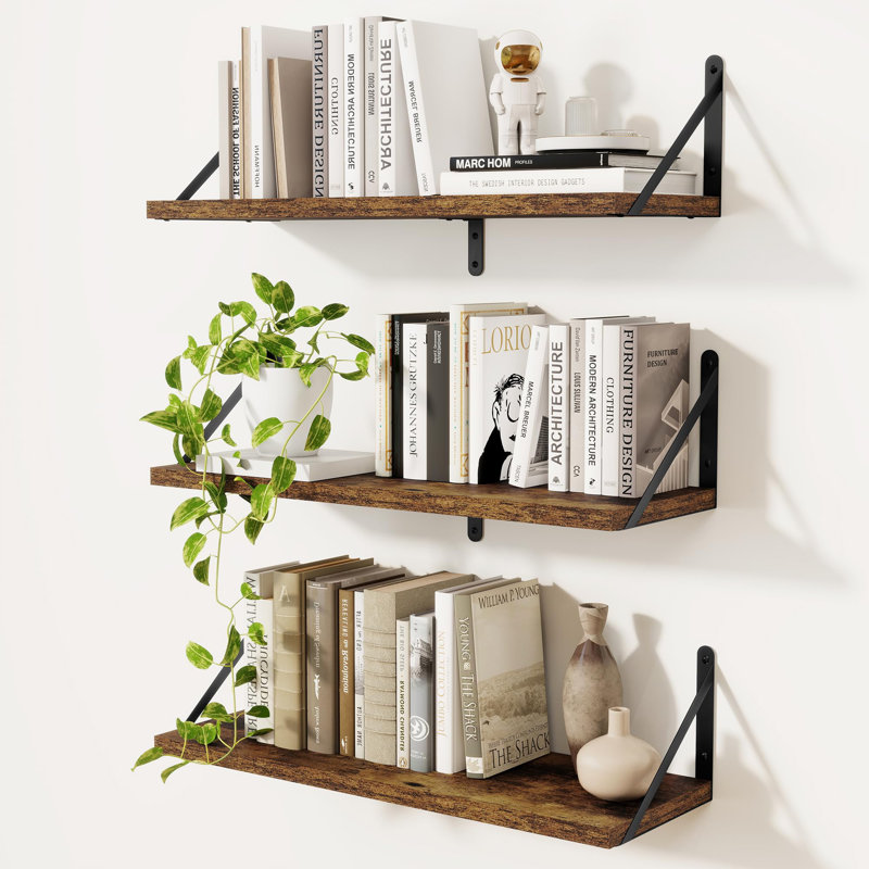 Floating Shelf, Vintage Brown