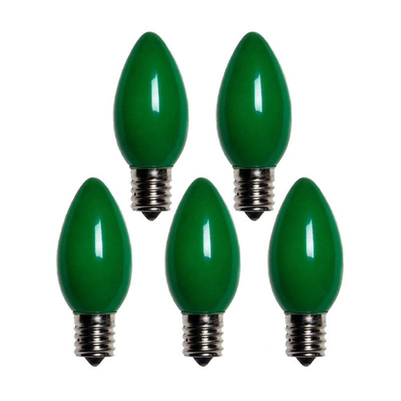 Ampoule de Noël 25 lumières C9, Vert