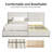 Platform Drawer Storage Bed with Wingback Headboard-1444468020