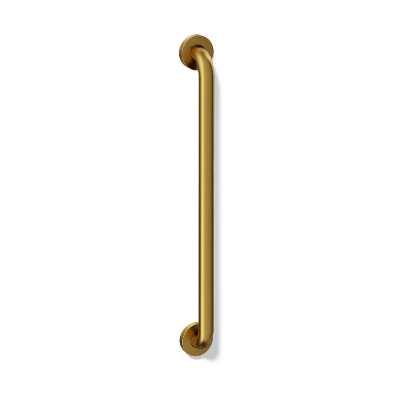 Barre d'appui contemporaine, Laiton brossé moderne éclatant, L 24 po