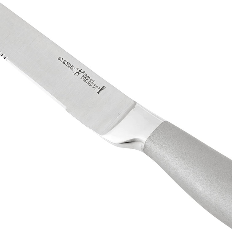 ReaNea Black Steak Knives Set, Serrated Knife, Stainless Steel Sharp Dinner  Knife