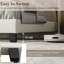 Upholstered Bed Frame with Channel Tufted Headboard-151398449-186350487