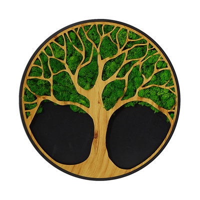 Art mural en métal Life Tree Moss