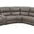 Synthetic Leather Motion Sectional Sofa