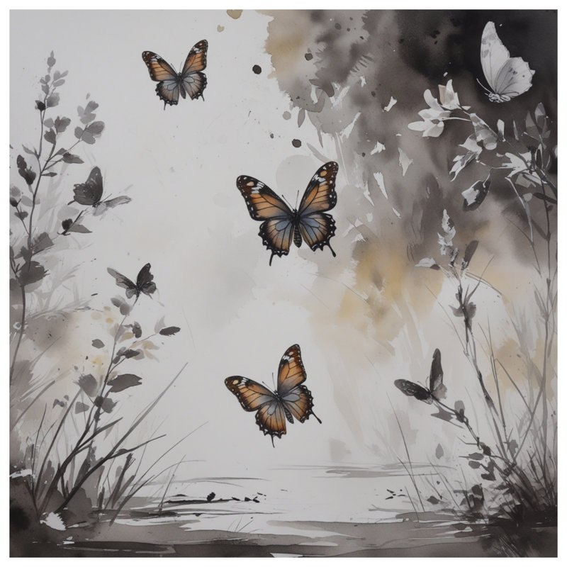 Tapis de bain Butterflies In Nature, L 34 po x L 21 po