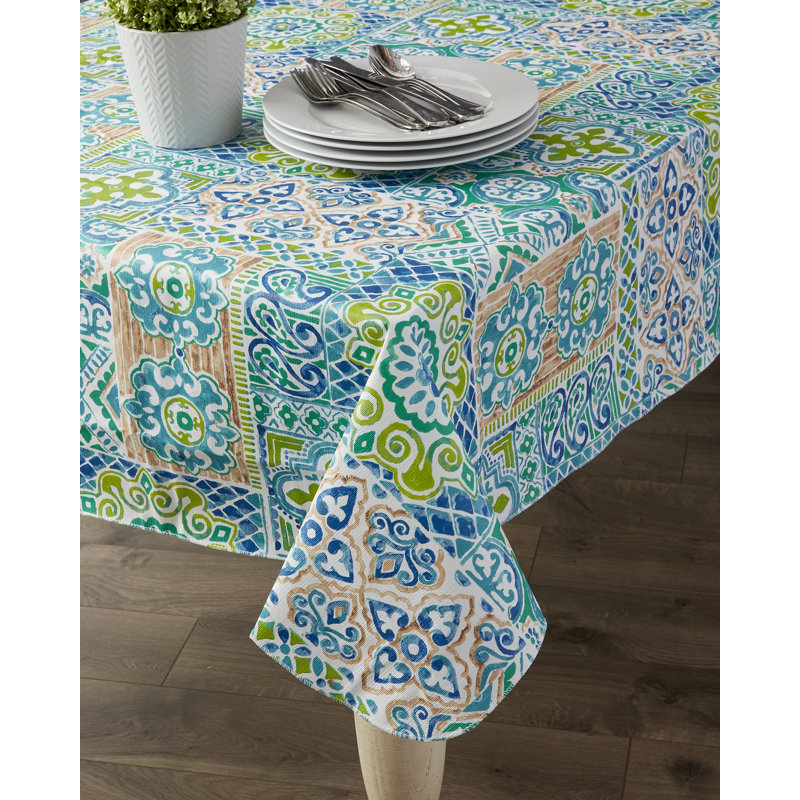 Dingle Patchwork Tablecloth, 102" x 60"