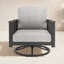 Chaise berçante d'extérieur avec coussin Sunbrella Townsend-2024388983