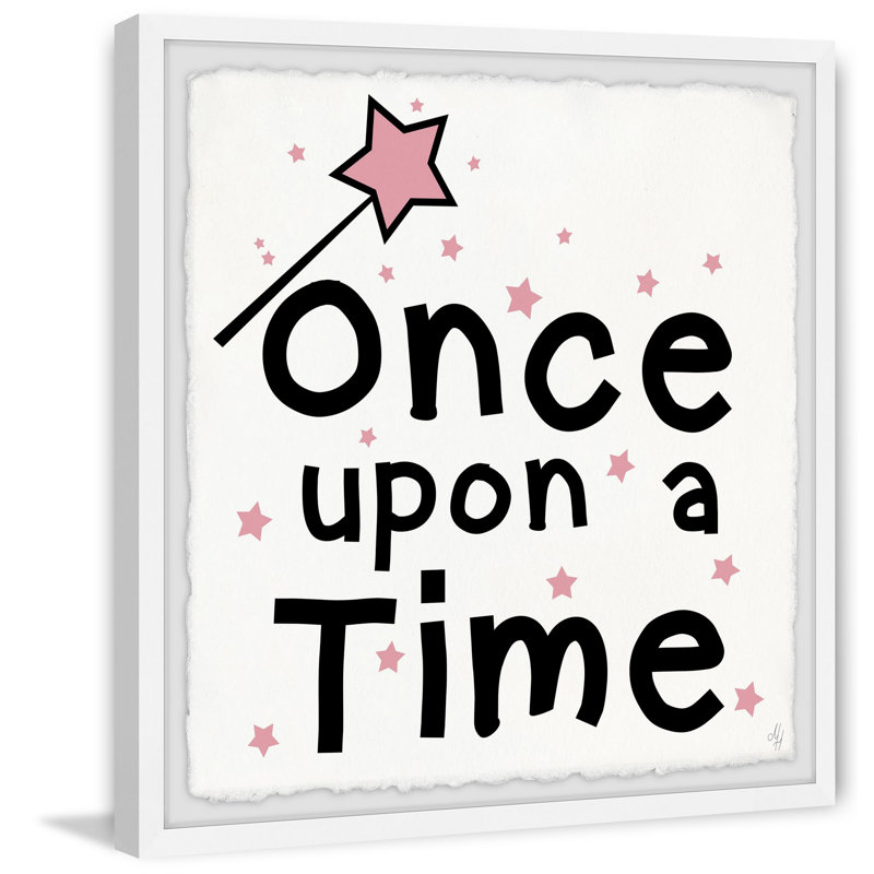 Damion Damion Pink Star Dust Once Upon A Time - Single Picture Frame Print, 51cm H x 51cm W