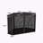 Hexagonal Wood Storage Corner Cabinet with Glass Two-Door-101942118