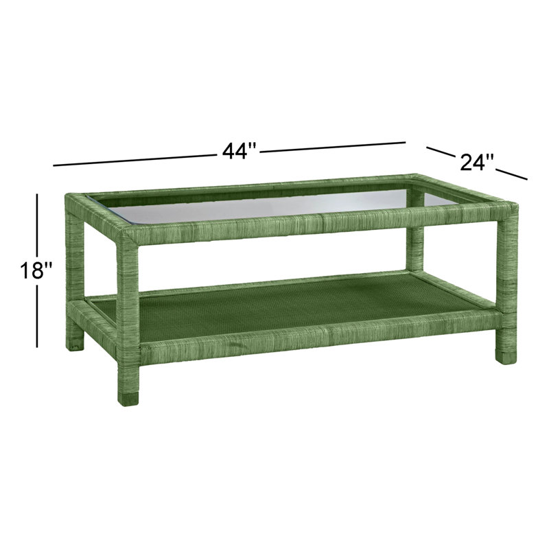 Table basse avec rangement Graham, Céleri